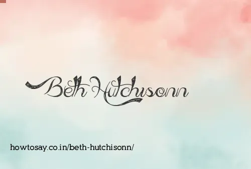 Beth Hutchisonn