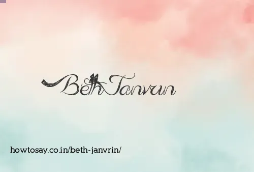 Beth Janvrin