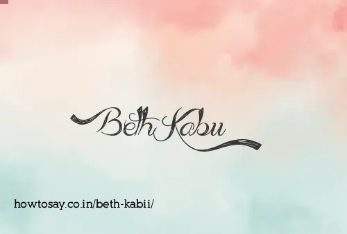 Beth Kabii