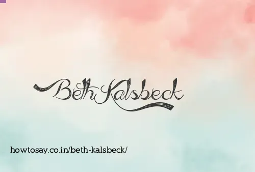 Beth Kalsbeck