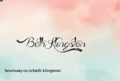 Beth Klingston