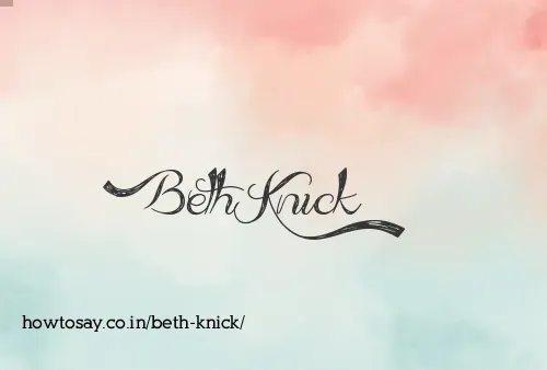 Beth Knick