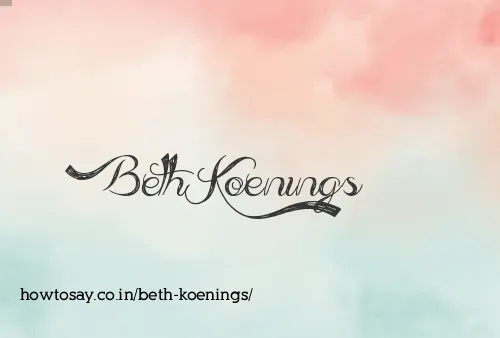 Beth Koenings