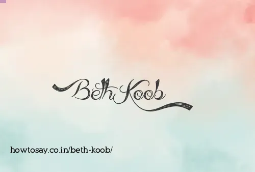 Beth Koob