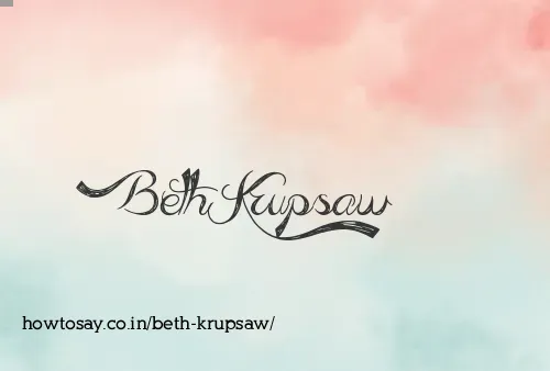 Beth Krupsaw
