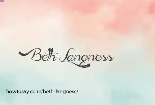 Beth Langness