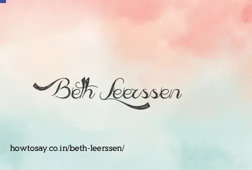 Beth Leerssen