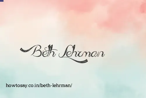 Beth Lehrman