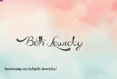 Beth Lewicky