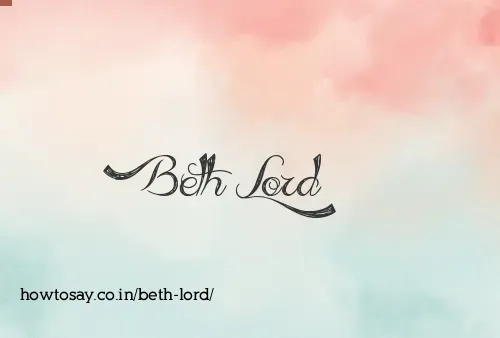 Beth Lord