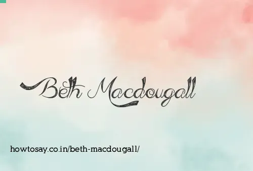 Beth Macdougall