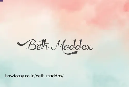 Beth Maddox