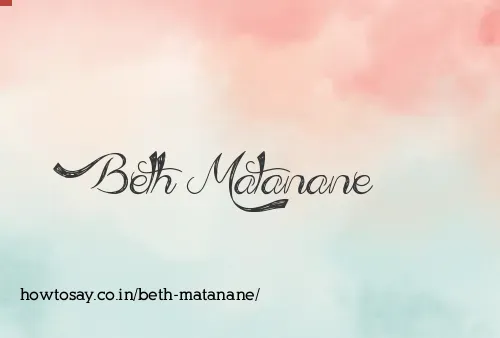 Beth Matanane