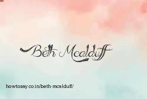 Beth Mcalduff