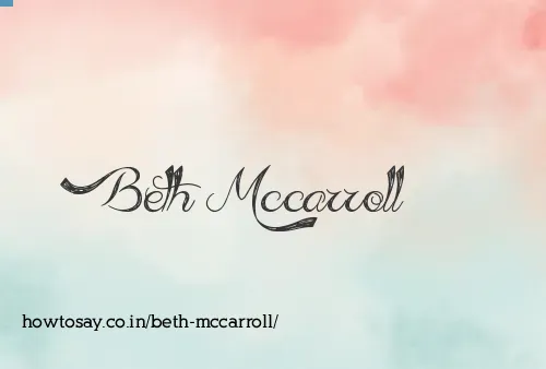 Beth Mccarroll