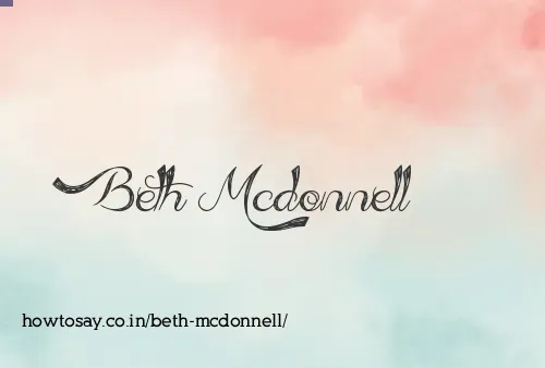 Beth Mcdonnell