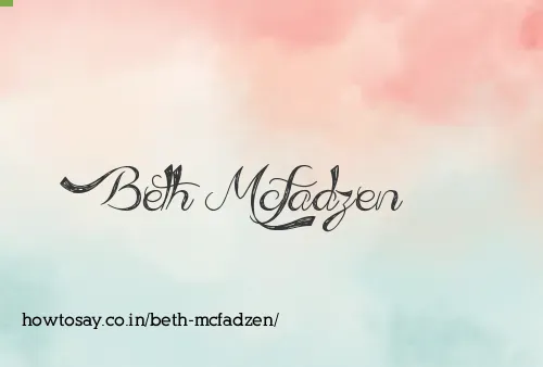 Beth Mcfadzen
