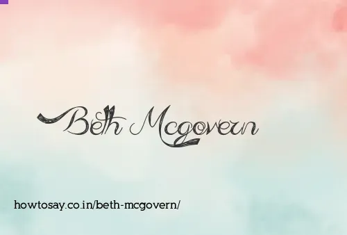 Beth Mcgovern