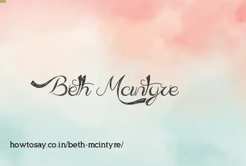Beth Mcintyre