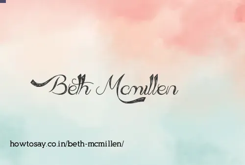 Beth Mcmillen