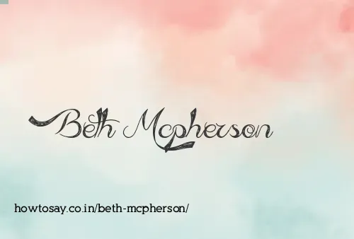 Beth Mcpherson