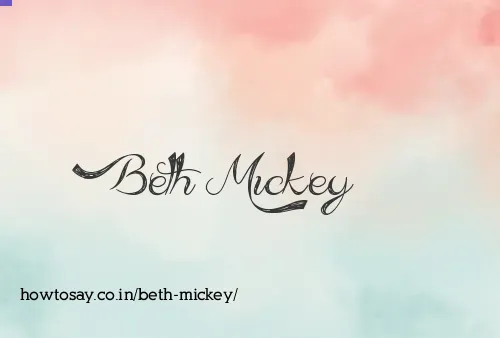 Beth Mickey