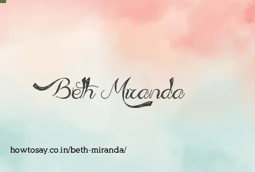 Beth Miranda