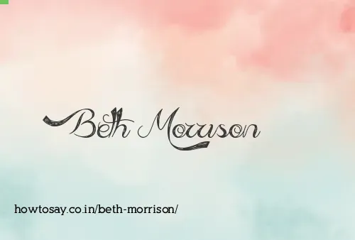 Beth Morrison