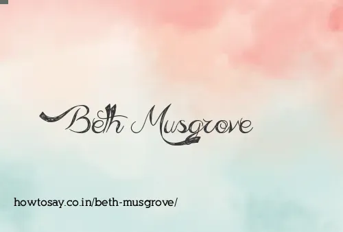 Beth Musgrove