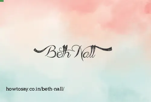 Beth Nall