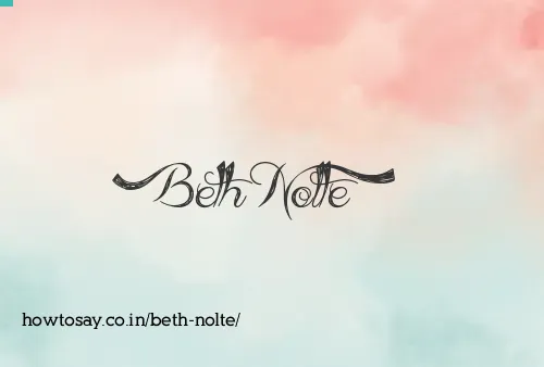 Beth Nolte