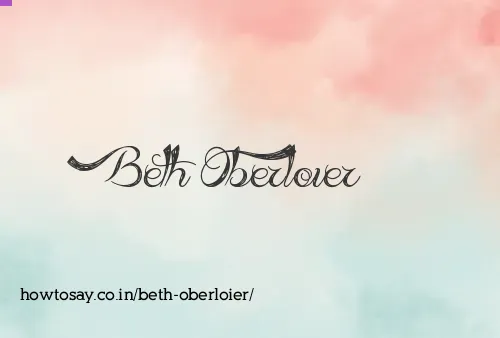 Beth Oberloier