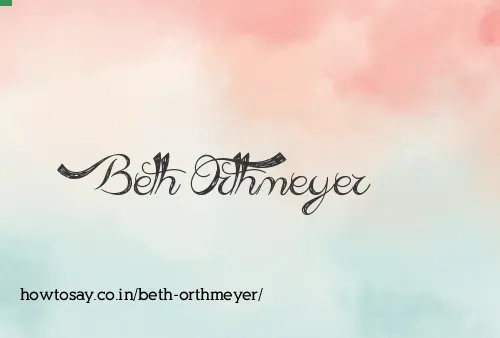 Beth Orthmeyer