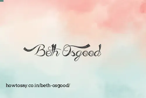 Beth Osgood