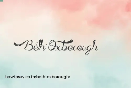 Beth Oxborough