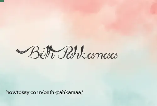 Beth Pahkamaa