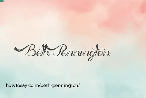 Beth Pennington
