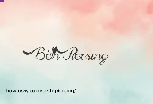 Beth Piersing