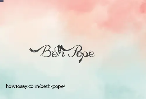 Beth Pope