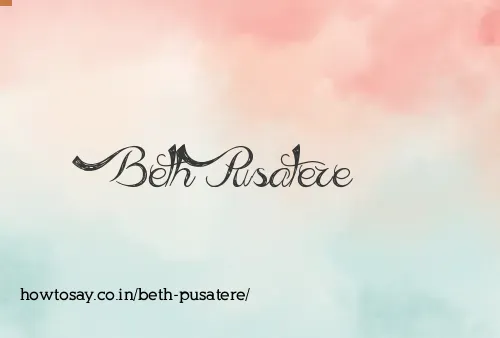 Beth Pusatere