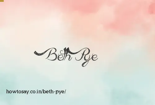 Beth Pye