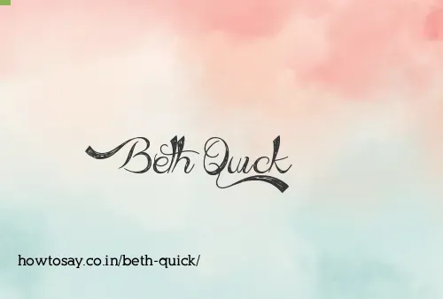 Beth Quick