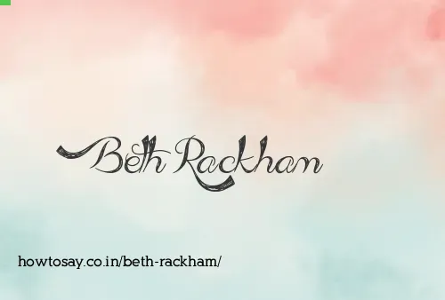 Beth Rackham