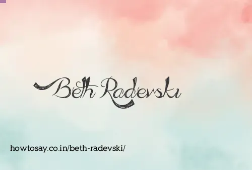 Beth Radevski