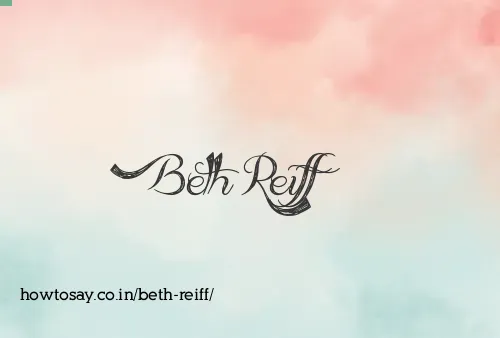 Beth Reiff