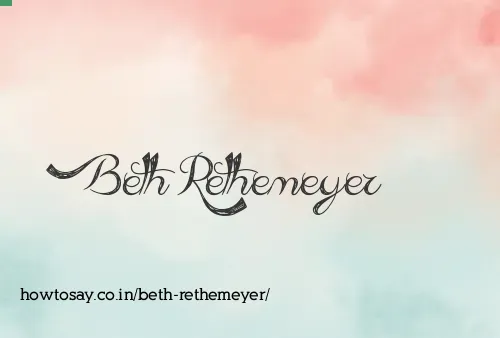 Beth Rethemeyer