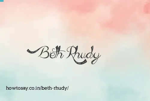Beth Rhudy