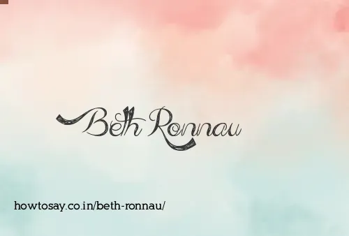 Beth Ronnau