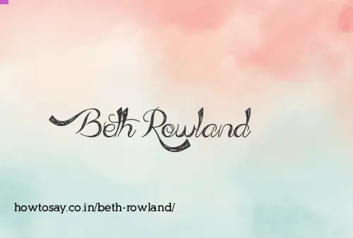 Beth Rowland