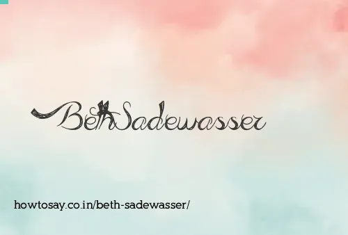 Beth Sadewasser